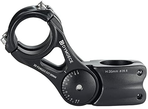 Dymoece Fahrrad Lenkervorbau 0-70 Grad 31.8mm Fahrrad Vorbau Ahead Riser Verstellbarer für MTB,Mountainbike, Rennrad, BMX 90 mm 110 mm 145 mm