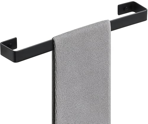 Alise Bath Hand Towel Holder Black Towel Bar for Bathroom Wall Mount,SUS304 Stainless Steel Towel Rack for Bathroom and Lavatory,Kitchen,16'' Towel Hanger Towel Rail