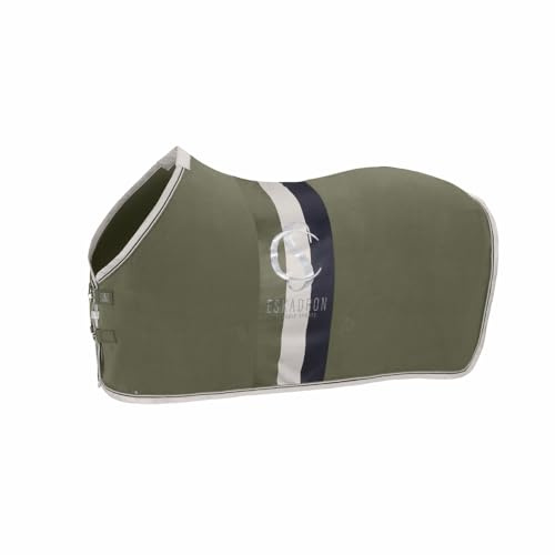 Eskadron Classic Sports Shetty Abschwitzdecke Fleece Stripe, Größe:XXXS, Farbe:Dusty Olive