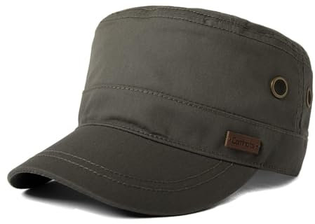 Comhats Herren Military Army Cap Sonnen Wandernhut Sport Baseballcap Dunkelgrau XL