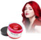 Tinte temporal para el cabello, 4,23 onzas de cera tintada para hombres y mujeres, pomada tintada natural lavable, tinte instantáneo para el cabello, cosplay y Halloween (Rojo, 120g)