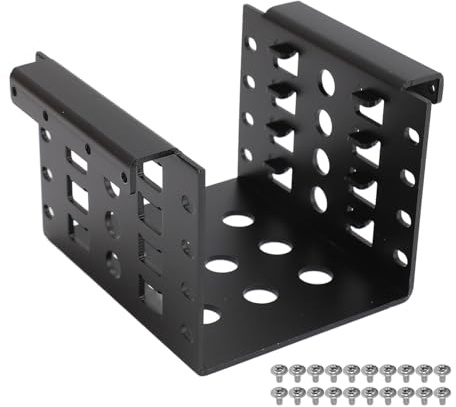 Tyenaza 2.5 Inch HDD Mounting Rack, Professional Aluminium Alloy Hollow 2.5 Inch to 3.5 Inch Hard Drive Storage Bracket for IDE HDD SSD