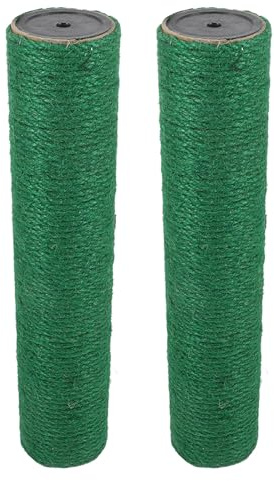 DECOMELODY 2 Stück Sisal Ersatz Kratzstangen 30cm für Katzenkratzbaum Austauschbar Robust und Stabil Katzenkrallenpflege für Wohnungskatzen und Kätzchen