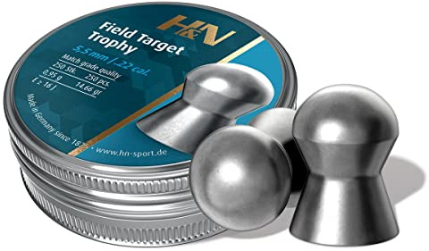 H&N Field Target Trophy 5,5 mm Diabolo / Luftgewehrkugel (Kopfmaß 5.53 mm)