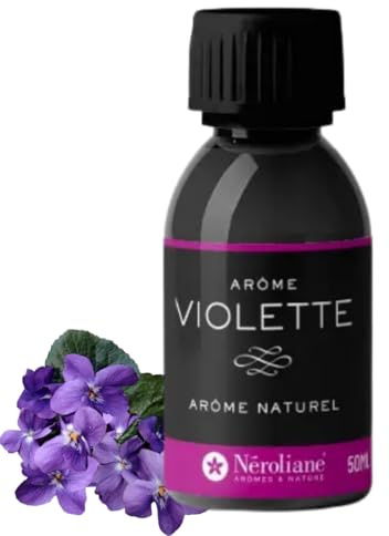 NEROLIANE – Arôme Alimentaire Naturel Violette 50 ml – Saveur Délicate, Florale et Raffinée – Pâtisseries, Confiseries, Glaces, Yaourts, Boissons – Vegan – Qualité Professionnelle – Made in France