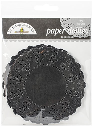 Doodlebug-Centrini di Carta, 4,5 /75-Pkg Beetle, Colore: Nero