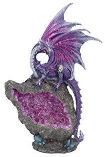 Nemesis Now Amatista Custodian - Figura Decorativa (22 cm), Color Morado