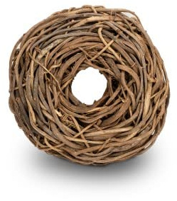 NaDeco Lianen Kranz in Natur im Durchmesser 38, 48, 65 und 85cm Türkranz Rebenkranz Kranz aus Wurzeln Naturkranz Rattankranz Lianenkranz Birkenkranz Weinrebenkranz, Größe:Ø 48 cm
