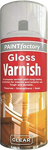Clear Varnish Gloss 250ML - Acrylic Clear Wood Varnish Gloss Finish Spray Wood Color Paint All Purpose
