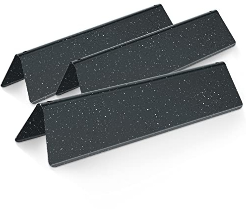 7635 Flavorizer Bars, Porcelain Enamelled Lavorizer Bars for Weber Gas Grill Spirit 200 Series (with Front Buttons), 38.9x8.9x6.8CM Burner Cover Replacement Parts for Spirit E210 S210 E220 S220. ​