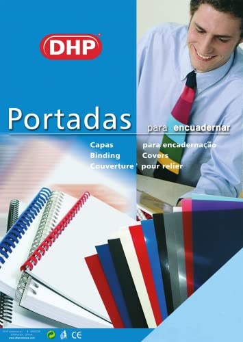 Lot de 100 couvertures de reliure en polypropylène 0,45 mm d'épaisseur, format A4, bleu pastel