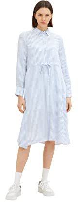 TOM TAILOR Damen Blusenkleid mit Streifen