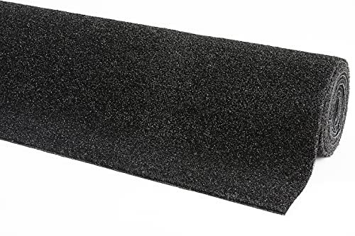 andiamo Kunstrasen Black strapazierfähig robust und pflegeleicht - geeignet für Indoor und den überdachten Außenbereich 100% Polypropylen 133 x 300 cm schwarz