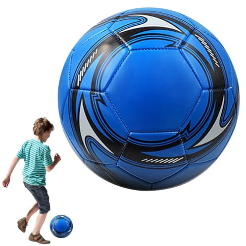 SKIKHN Palla da Calcio Professionale, Pallone da Calcio Misura 5, Pallone Calcio Bambino, Calcio Pallone Partita da Allenamento per i Giovani e Adulti, per Allenamenti, Competizioni, Regali (blu)
