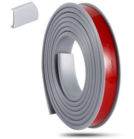HAEKEBC Möbelkantenband Gummi Kantenschutz 9mm-40mm Kantenumleimer U-Form Umleimer Furnierklebeband Für Schrankreparatur Schrank Schutz(Grey,32mm-1.25in)
