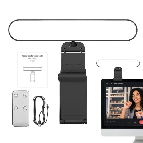 Video Conference Light - Rechargeable LED Panel, Phone Light Attachment | Three Color Modes and Brightness Control, Multifunctional for Zoom, Live Stream, Online Meetings and Content Creation