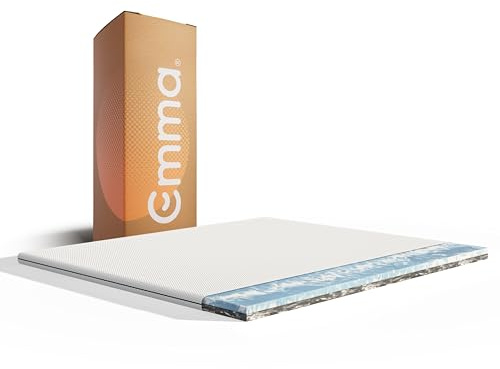Emma Flip Topper 180x200 – Matratzentopper & Matratzenauflage für Boxspringbett – Wende-Topper hart & weich – Airgocell® & Kaltschaum – Waschbarer Bezug – Atmungsaktiv & Komfortabel