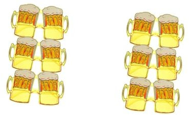 DEARMAMY 2 Ensembles Verres De Chope De Bière Chope À Biere Tasse Faire La Fête Lunettes Adultes Verre À Bière Chope À Bière Costumes De Fête Créatifs Verres À Bière Plastique 3 Pièces * 2