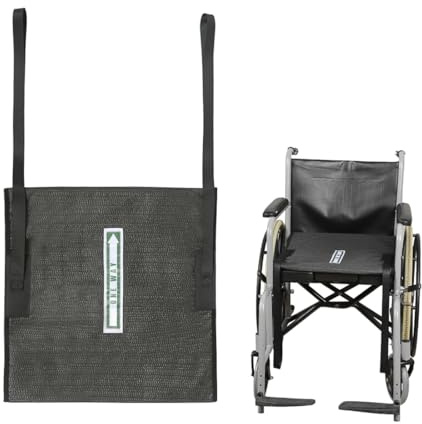 EHUCONELDEX One Way Transfer Support Cushion, Non Slip Tubular Pad for Fall Prevention in Chair & Wheelchair, Elderly/Disabled Assistance, 17x17 (Black-with Handles)