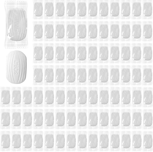 200 Stück Seifen, Reiseseifenstücke, 10g, Mini-Seifenstücke, einzeln verpackt, kleine Hotel-Seifenstücke, Gesichts- und Körperpflegeprodukte, Toilettenartikel für Gasthäuser und Hotels, Urlaub