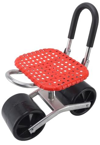 Sgabello da giardino con altezza regolabile e funzione girevole per giardinaggio e piantagione all'aperto