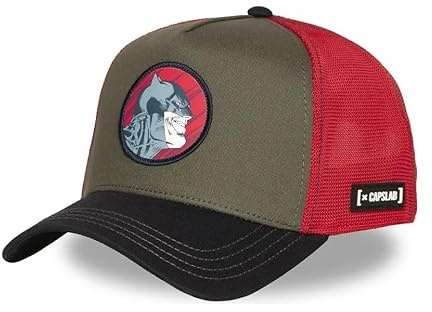 Capslab Cappello Trucker Batman Unisex DC10 Bat CT | Cappello con Retina Stile Trucker, Visiera Curva, Taglia Unica Adulto, Chiusura Snapback | DC Comics Traspirante da Uomo e Donna