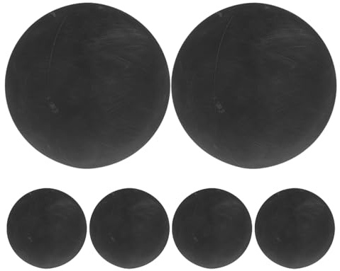 Gogogmee 6 Pezzi Palle da Squash in Gomma Nera per Allenamento Reattivo e Pratica Racquetball Palline Outdoor per Palline Rimbalzanti per Giochi e Sport Indoor Outdoor