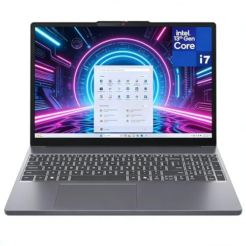 Lenovo IdeaPad 3 Laptop Computer, Intel Core i7-13620H (10C/16T, hasta 4.9 GHz), 16GB DDR5 RAM, 1TB PCIe SSD, 2X 4K Output, Copilot AI, 40.6 cm FHD+, WiFi 6, Bluetooth 5.2, gris, Windows 11 Home