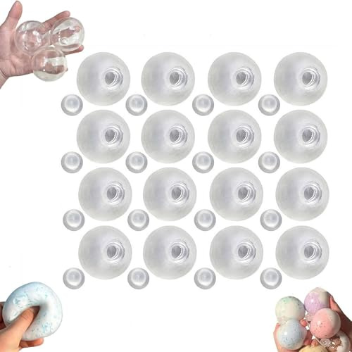 Stressball-Bastel-Set zum Selbermachen – milchige, leere Skins, leerer Stressball, DIY-Kit, leere Druckbälle, Skin, DIY-Kit, Vakuum-Quetsch-Stressball-Bälle, machen Sie Ihre eigenen Fidget-Druckbälle