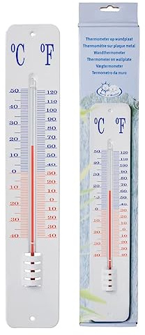 Esschert TH13 Design, Außenthermometer 45 cm, Kunststoff, 45 x 9 x 2 cm