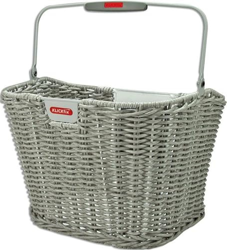 KLICKfix Lenkerkorb Structura Retro, Grau (steingrau), 25 x 34 x 27 cm, 0375RGR