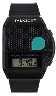 Orologio da polso parlante con funzione vocale, display digitale LCL, indicazione dell’ora, cronometro, sveglia, ideale per persone anziane e non vedenti (versione in lingua italiana non garantita)