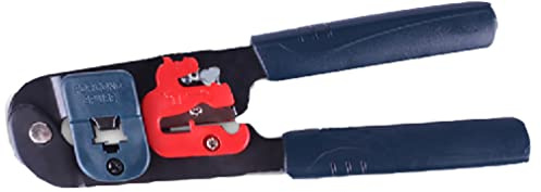 Herramienta de crimpar Modular ls-208 m – Crimpadora para RJ45 Keystone Jack Teléfono Herramienta