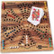 LEDELIRANT – Spiel TOC Tock aus Massivholz (2 bis 6 Spieler) – Zusammenklappbares Gesellschaftsspiel für unterwegs – Umweltfreundlich, handgefertigt, kanadisches Brettspiel.