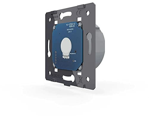 Glas Touch Lichtschalter Funkschalter Steckdosen Wechselschalter uvm in schwarz (Modul: Funk Dimmer VL-C701DR)