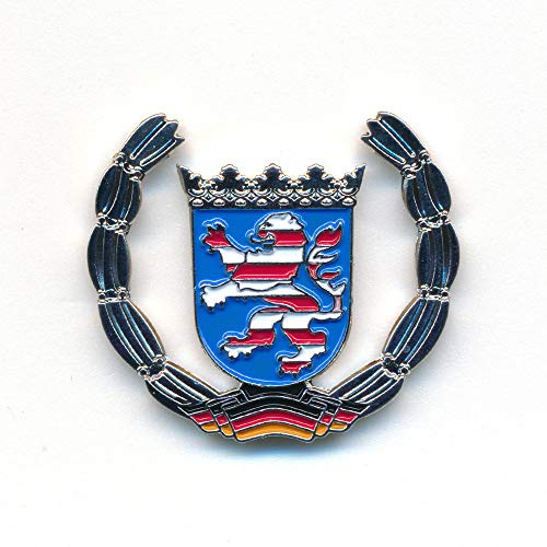 hegibaer Land Hessen Wappen Wiesbaden Frankfurt Deutschland Badge Pin Anstecker 0921