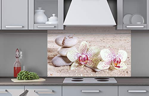 Dimex Küchenrückwand Verbundplatte Zen Garten 100 x 60 cm | Spritzschutz Küche für Herd & Spüle | Premium Qualität Acrylglas, Stärke 5 mm - Made in EU