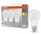 OSRAM Lámpara LED base CLASSIC A 60 FR con casquillo E27, forma de bombilla, paquete triple, 8.5W, 806lm, 2700K, luz blanca cálida, baja emisión de calor, optimo consumo de energía, larga vida