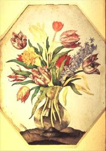 EfeMir bild auf leinwand Berühmte Leinwand drucken Berühmte Gemälde Glasvase mit Tulpen und einer Hyazinthe von Giovanna Garzoni für Wohnzimmerdekoration 60x90cm