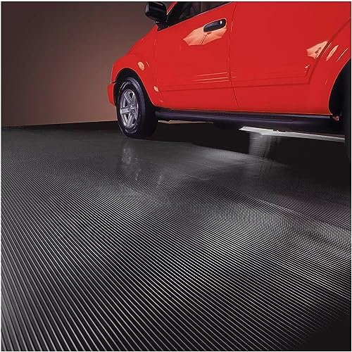 AviiSo Protector Suelo Alfombrillas de Goma para Garaje para fábricas, garajes, gimnasios, Barcos, Rollo de Suelo de Vinilo, 3 mm de Espesor Eco Friendly (Size : 0.6X0.9m/2X3ft)