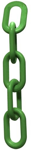 10,2 cm. Robuste Kunststoffkette, Standardfarben
