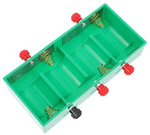 Caja de Batería para Laboratorio Escolar de Física, 4 Pilas, Plástico
