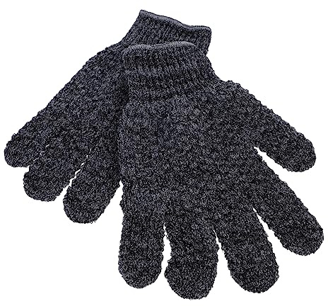SOESFOUFU Body Peeling Mitt 3 Pair Bath Gloves Exfoliating Glove for Deep Cleansing Massage Practical Shower Mitts Suitable for Most Skin Types