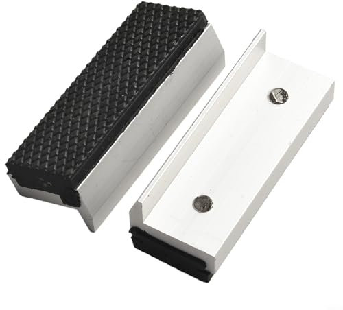 Mâchoires d'étau souples et solides pour tout étau en métal - Maintient solidement les pièces rondes et hexagonales en forme de V - Protection multi-usage (20,3 cm)