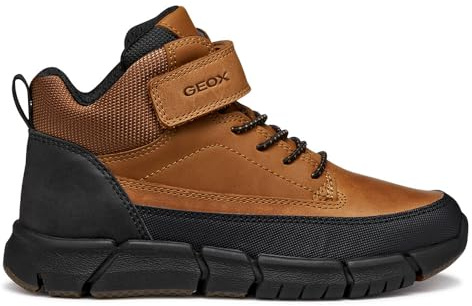 Geox J FLEXYPER Boy, barca alla caviglia, marrone chiaro, 35 EU, marrone chiaro, 35 EU