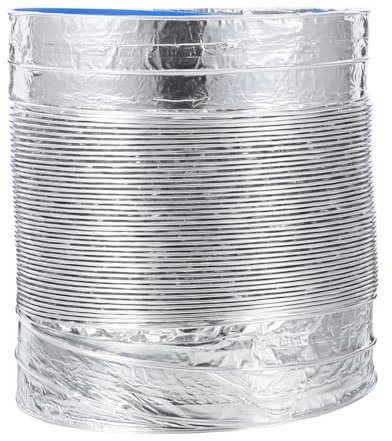 Homoyoyo Insulated Flexible Ducts for Exhaust Fan Aluminum Foil Ventilation Exhaust Hoses Easy Install