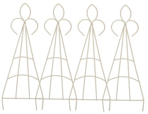 TOYANDONA 4pièces Support De Plantation De Jardin Treillis Métallique pour Plantes Grimpantes Petit Treillis De Jardin Support pour Plantes Grimpantes Pot