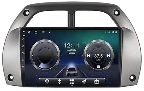 YFYANFEI Android 15 Car DVD Player Radio Unit for Toyota RAV4 2001-2006, Car Stereo 9 Inch GPS Navigator Bluetooth Support 4G Wifi Screen Mirror Link,8 Core 4G+Wifi 12G+256G