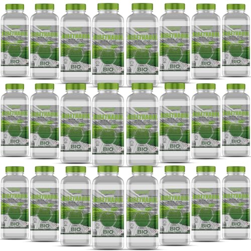 GiDeli Bioetanol 24 x 1l de manzana 96,6% etanol para chimeneas interiores y exteriores, sin humo ni hollín, de maíz y remolacha azucarera