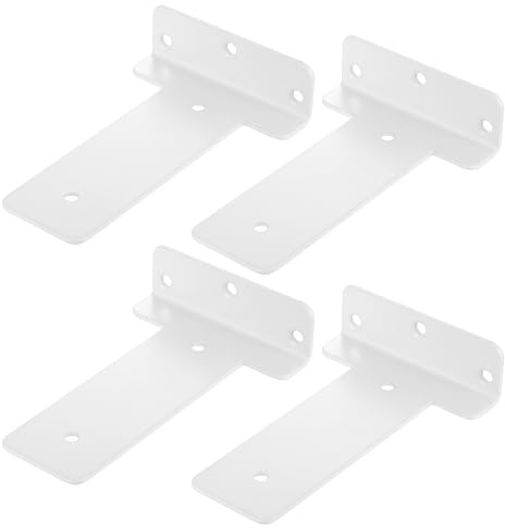 4 Pièces Fixation Invisible Support Etagere Murale, T Equerre Charge Lourde